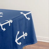 Nappe Motif nautique d'Ancre de bleu marine (In Situ)