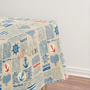 Nappe Motif nautique de journal