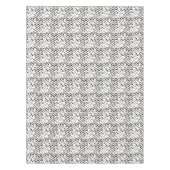 Nappe Motif noir de courses et de points de brosse (Devant)