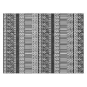 Nappe Motif noir et blanc avec dentelle et patchwork (Devant (Horizontal))