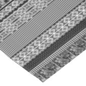 Nappe Motif noir et blanc avec dentelle et patchwork (Angle)