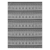Nappe Motif noir et blanc avec dentelle et patchwork (Devant)