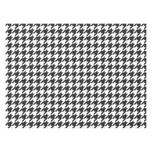 Nappe Motif noir et blanc de pied-de-poule (Devant (Horizontal))