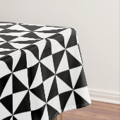 Nappe Motif noir et blanc de triangle (In Situ)