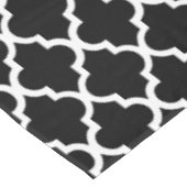 Nappe Motif noir et blanc de tuiles de Quatrefoil (Angle)