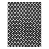 Nappe Motif noir et blanc de tuiles de Quatrefoil (Devant)