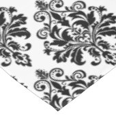 Nappe Motif noir et blanc élégant de damassé (Angle)
