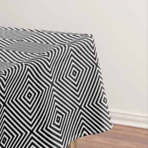 Nappe Motif noir et blanc géométrique moderne de diama
