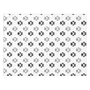 Nappe Motif noir et blanc mignon d'empreintes de pattes