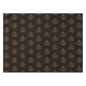 Nappe Motif noir et orange de Jack-o'-lantern d'Hallowee (Devant (Horizontal))