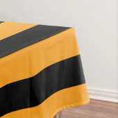 Nappe Motif noir et orange de rayures (In Situ)