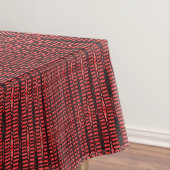 Nappe Motif noir rouge marron (In Situ)