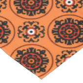 Nappe Motif orange de Suzani (Angle)