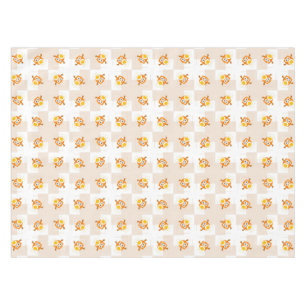 Nappe Motif orange d'illustration de hibou