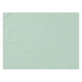 Nappe Motif orange géométrique de style scandinave (Devant (Horizontal))