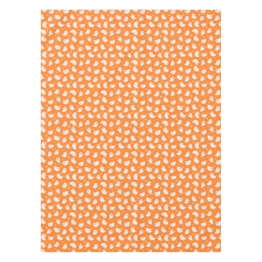 Nappe Motif Orange Ghost Doodle (Devant)