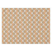 Nappe Motif Orange Paisley (Devant (Horizontal))
