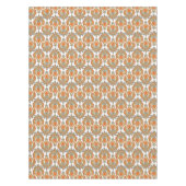 Nappe Motif Orange Paisley (Devant)