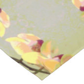 Nappe Motif Orchidées Jaunes (Angle)