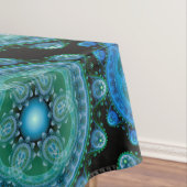 Nappe Motif oriental bleu fractal (In Situ)
