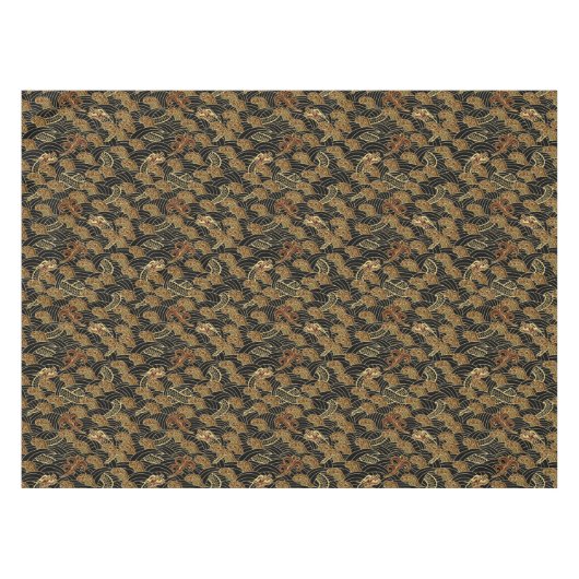 Nappe Motif oriental de dragon de mer (Devant (Horizontal))
