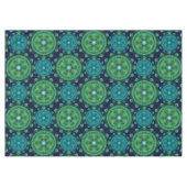 Nappe Motif oriental vert fractal (Devant (Horizontal))