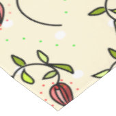 Nappe Motif ornemental vert olive (Angle)