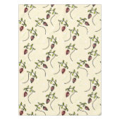 Nappe Motif ornemental vert olive (Devant)