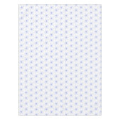Nappe Motif Outline Edelweiss bleu et blanc (Devant)