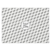 Nappe Motif ovale Abstrait Monogramme personnalisé (Devant (Horizontal))