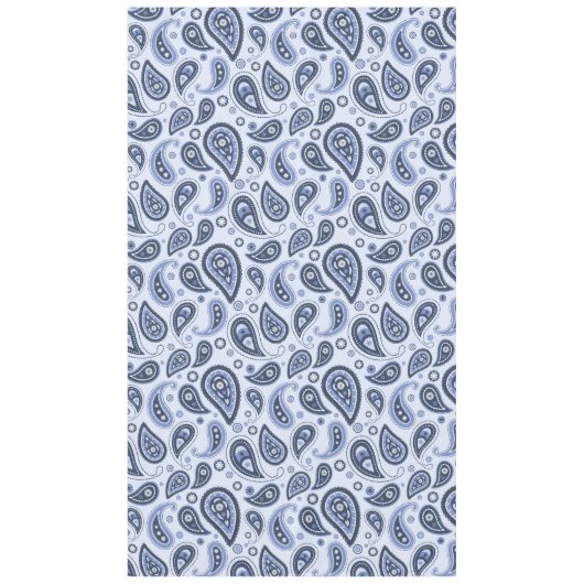 Nappe Motif Paisley Bleu (Devant)