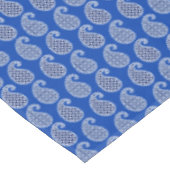 Nappe Motif Paisley, bleu cobalt et blanc (Angle)
