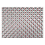 Nappe Motif Paisley, noir, blanc et rouge (Devant (Horizontal))