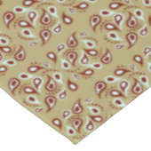 Nappe Motif Paisley sur brun (Angle)