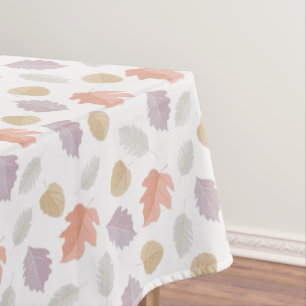 Nappe Motif Pastel Fall Leaf Automne minimaliste