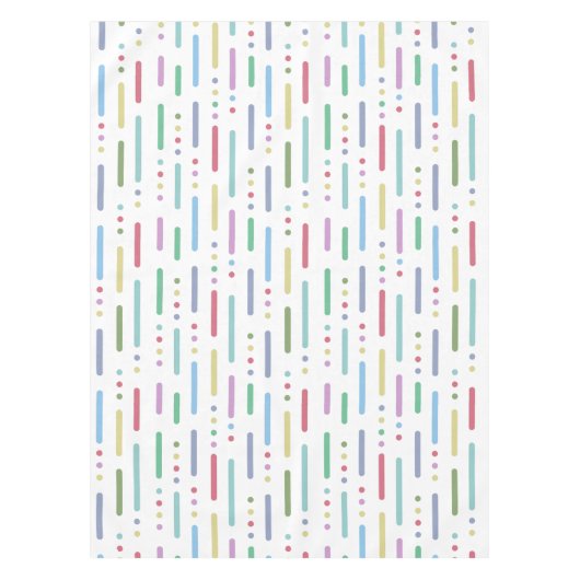 Nappe Motif pastel rayures et points (Devant)