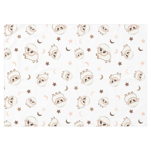 Nappe Motif Pastel Sheep (Devant (Horizontal))