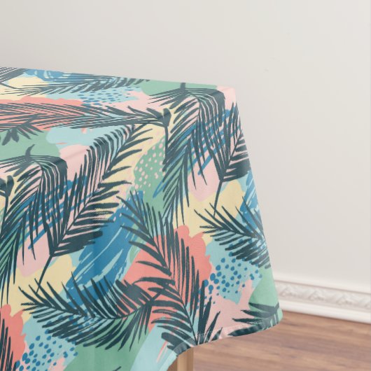 Nappe Motif Pastel Tropical Leaf (In Situ)
