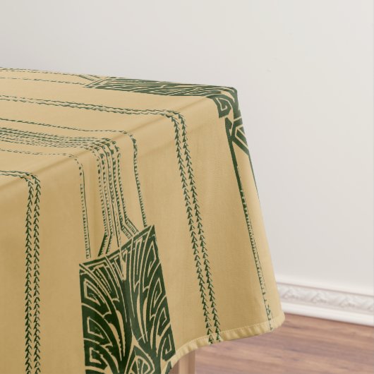 Nappe Motif Peacock Abstrait Art déco vintage (In Situ)