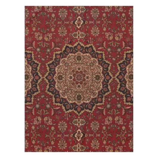 Nappe Motif persan vintage d'accent oriental (Devant)