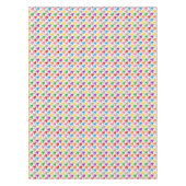 Nappe Motif pied-de-poule coloré blanc (Devant)