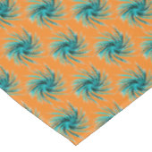 Nappe Motif pivotant - Turquoise bleu bleu orange jaune (Angle)