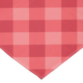 Nappe Motif plaid concepteur rouge et rose (Angle)