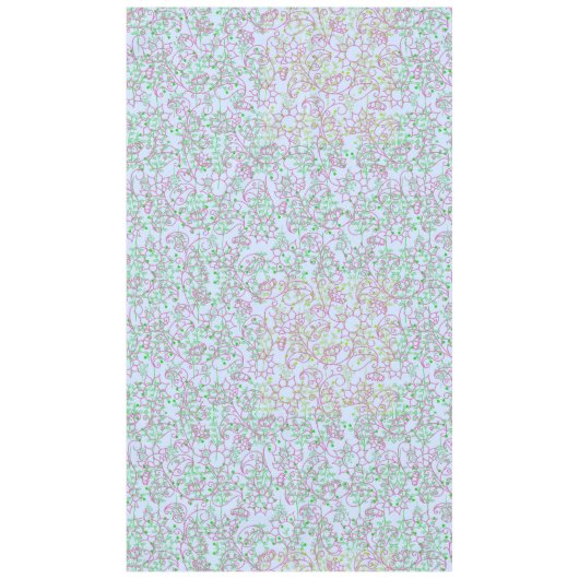 Nappe motif plante.14C Rose Floral LBG (Devant)