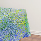 Nappe motif plante A02.b Feuille LBlue BG (In Situ)