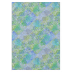 Nappe motif plante A02.b Feuille LBlue BG