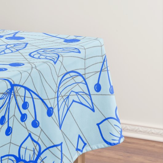 Nappe motif plante A08.b boho. lblue BG (In Situ)