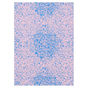 Nappe motif plante avec rose A05.b Lpink BG