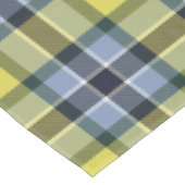 Nappe Motif plat moderne bleu et jaune Tartan (Angle)