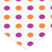 Nappe Motif Points Blancs Violet Orange (Angle)